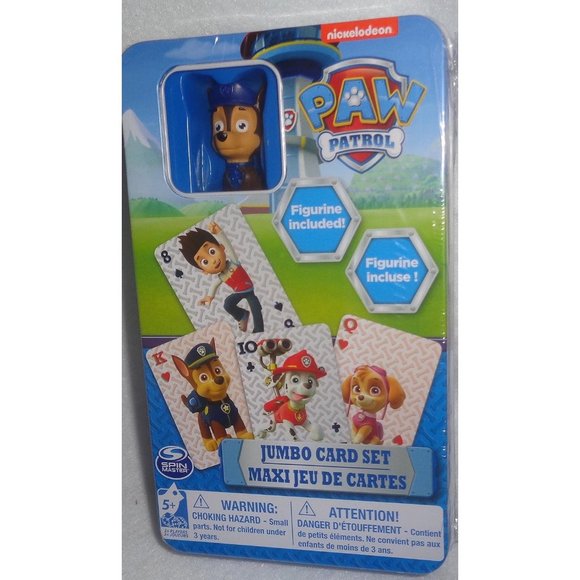 NEW Sealed Paw Patrol Jumbo Card Set with Action Figurine Included Nickelodeon - Picture 1 of 3